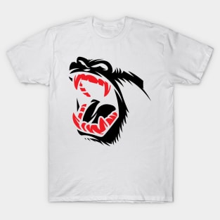 scary teeth face mask T-Shirt